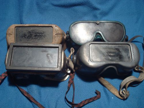 Vintage Lot 4 Welding Goggles Steampunk Unigoggle Sologoggle