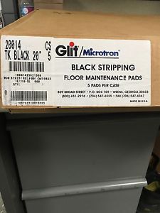 Glit microtron 20014 20&#034; black stripping floor maintenance pad for sale