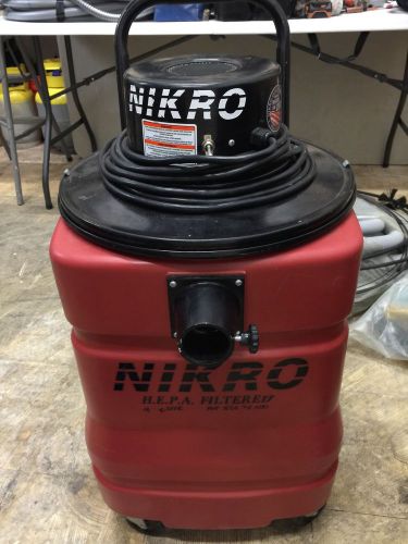 Nikro industries upright poly dual motor vacuum air duct system / model #pdu4000 for sale