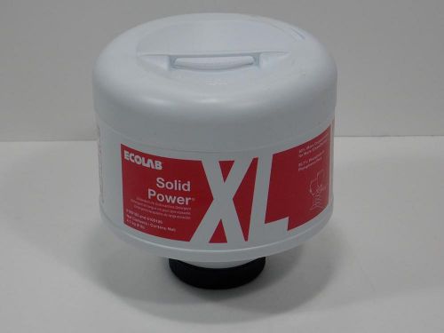 1-ECOLAB SOLID POWER XL 9LB COMMERCIAL SOLID DETERGENT DISH MACHINE SOAP WASHING