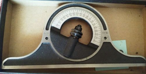 Starrett protractor 1224w machinist tool no engravings very nice in box for sale