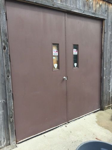 Dual steel fire door for sale