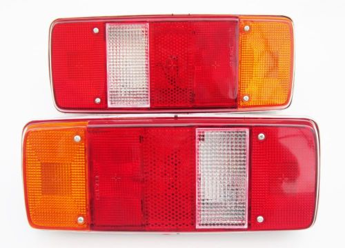 Pair JCB Fastrac Tail Rear lamp with 12 V bulbs