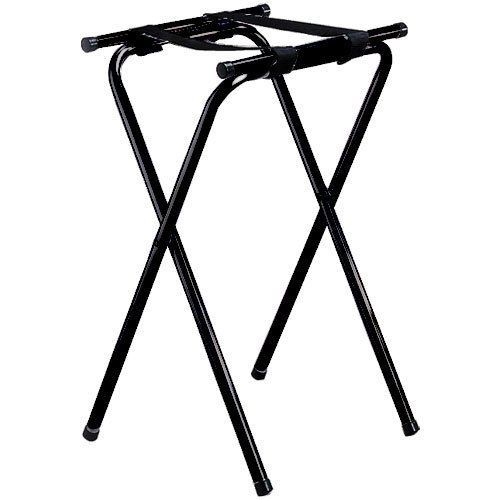 Tablecraft (24BK) 31&#034; Tall Metal Double Bar Tray Stand