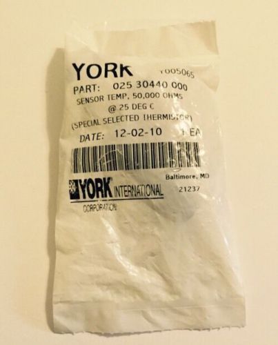 York Oil/High Temp Sensor Part 025 30440 000