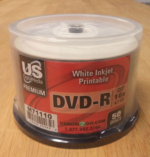 US Digital Media White Inkjet Printable DVD-R