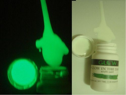 Glow in the dark  paint  green-neon  acrylic for sale
