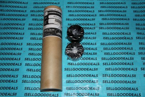 (10) Tiflex Plastic-Ink Type RX 63,5 X 25,4 MM Length 25MM Black New