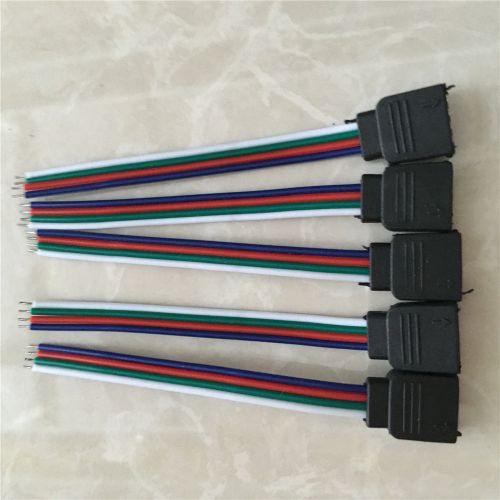 10 * 4 pin female connector wire cable for rgb 3528 5050 led strip controllor 2 for sale