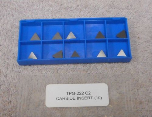CARBIDE  INSERTS      TPG 222      GRADE  C2       PACK OF 10