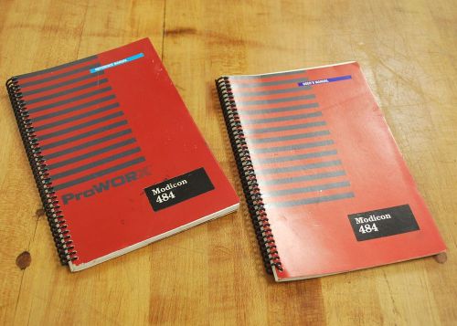 Gould Modicon 484 User&#039;s Manual and Modicon 484 Reference Manual - Set of 2