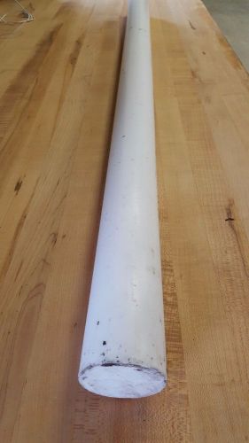 1 Piece 2 1/2&#034; x 46&#034; Virgin Teflon Rod PTFE Plastic Round