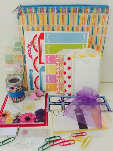 SALE: DAY PLANNER FILOFAX KIT: 300 PIECE KIT INCLUDES POUCH, STICKERS &amp; MORE-NEW