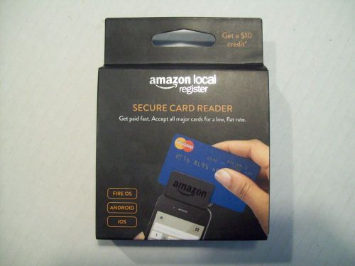 Amazon Local Register Secure Card Reader Fire OS Android IOS New Sealed Package