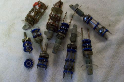9 DIFFERENT rotary switches removed from IBM equipment