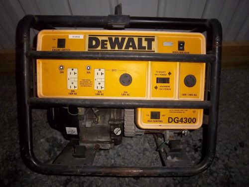 DEWALT DG4300 HEAVY DUTY 4300 WATT GAS GENERATOR 8HP HONDA ENGINE NOT RUNNING