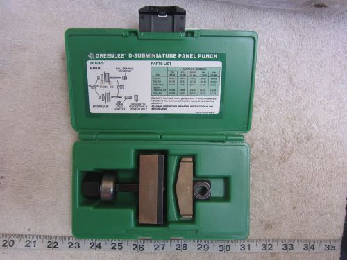 Greenlee 234 37-Pin D-Subminiature Panel Punch, Used