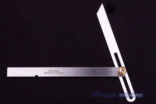 Shinwa japanese  10&#034; stainless steel sliding t bevel gauge for sale