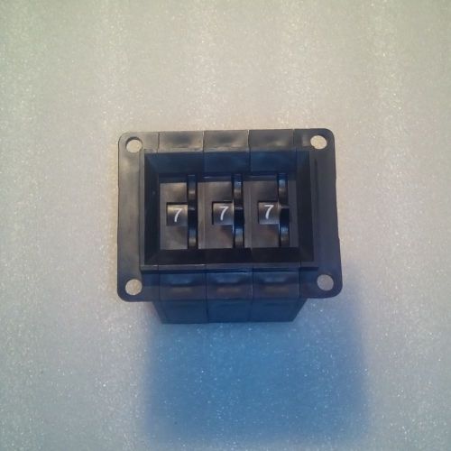 Thumbwheel Switch PP7-3/3L (ПП7-3/3Л) 3 Digits Decimal Code 0-9 Silver Plated