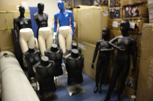 (Lot of 13) Used mannequins male/female/kids Display
