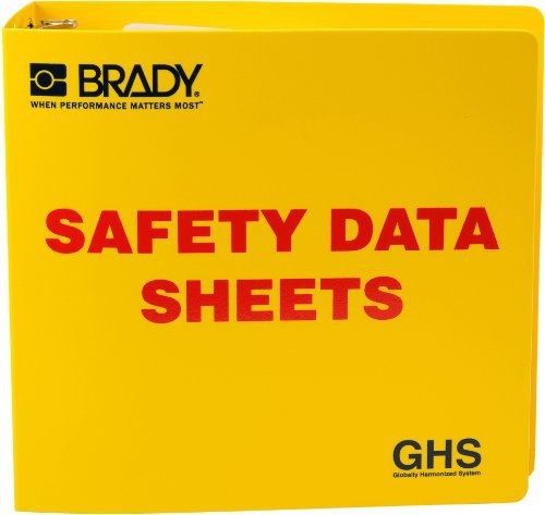 Brady 121184 ghs - 3&#034; safety data sheet binder - english for sale