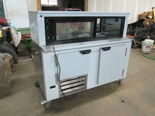 Cooltech 2-door refrigerated cooler  prep table brand new  60&#034;w x 32&#034;d x 45&#034;h for sale