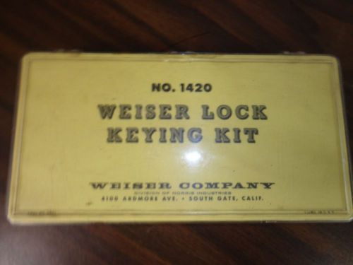 Weiser Lock Keying Rekeying Kit #1420 Tool Pins Springs Locksmith Inventory
