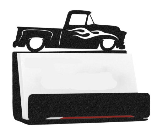 Chevy truck business card holder - swen - mpn 9303 - black metal for sale