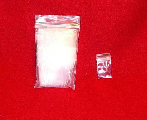 500 Clear 1 x 3/4 inch zip lock bag (100/pkg) - Minimum Order 5 bags