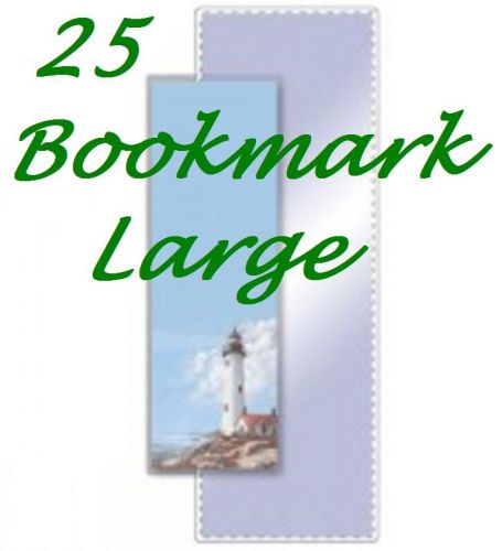 Bookmark 25 PK Laminating Laminator Pouches 5 mil  2-3/8 x 8-1/2