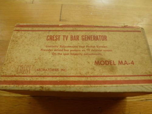 Crest TV Bar Generator MA-4 Vintage