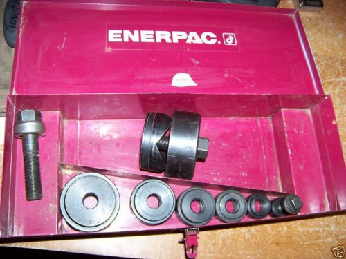 ENERPAC KNOCKOUT PUNCH DIE SET NEW/USED 1/2-21/2