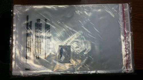 100 10x15 Self Seal Suffocation Warning Clear Poly Bags 1.5 mil Resealable