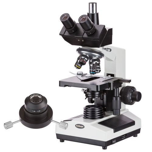 AmScope T390B-DKO Darkfield Trinocular Biological Compound Microscope 40X-2000X