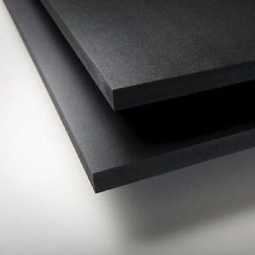 Black sintra pvc foam board plastic sheets 2mm .079&#034; x 24&#034; x 24&#034; for sale