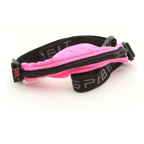 SPIbelt Original Small Personal Item Belt, Hot Pink Fabric/Black Zipper