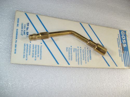Nos Goss BP-1 PENCIL Flame Air-Propane Solders to 1/2&#034; Torch Tip