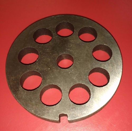 Carbon steel grinder plate with 1/2&#034; holes for #10/12 grinders #993 for sale