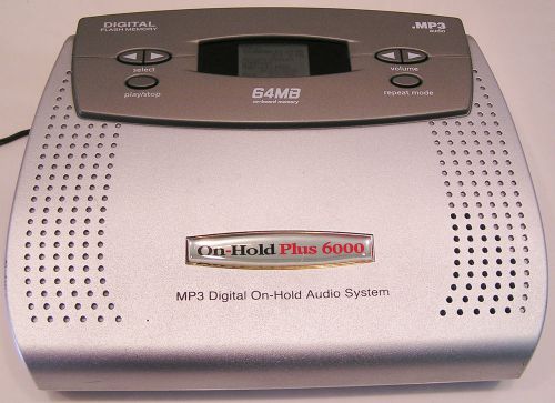 On Hold Plus 6000 MP3 Digital Flash Memory Music Player w/ Power Cord Media 64MB