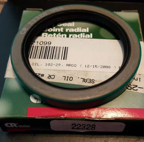 Chicago rawhide cr-22328 double lip nitrile oil seal 2.25&#034;id 2.875&#034;od 0.313&#034;w for sale