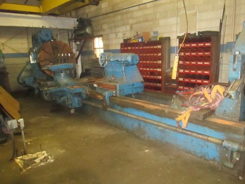 LATHE, SIMMONS, 60&#034; SWING X 18 FT CENTERS, 40 HP, LONG TAPER,OLDER, RUNNING