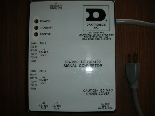 Daktronics 0A-1127-0237  RS 232 to RS 422 Signal Converter