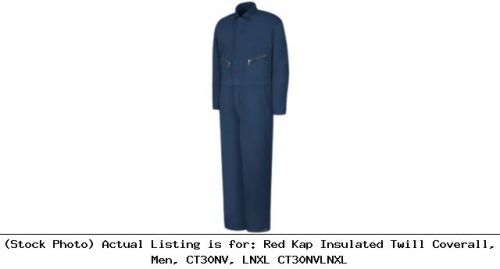 Red Kap Insulated Twill Coverall, Men, CT30NV, LNXL CT30NVLNXL