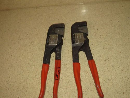 ^^ lot of two thomas &amp; betts wt-219  crimping crimper tools   (vvv) for sale