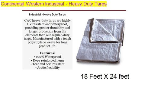 18 x 24 feet continental western industrial - heavy duty tarp for sale