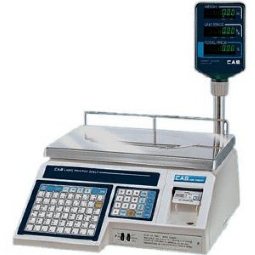 CAS LP1000NP Pole Model Label Printing Scale, 30lbs/15kg Capacity, 0.01lbs/0.05k