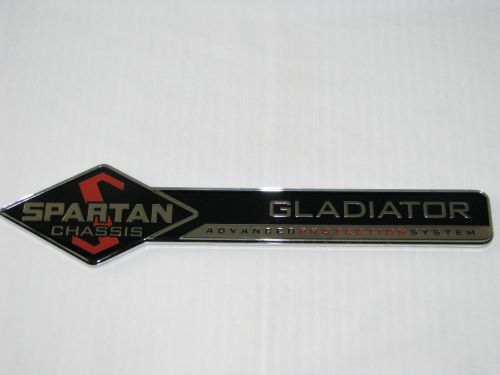 NEW SPARTAN CHASSIS GLADIATOR FIRE TRUCK EMBLEM DECAL BADGE NAMEPLATE