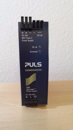 Puls u-series qs5.dnet din rail 24v 3.8a class 2 devienet power supply tested for sale