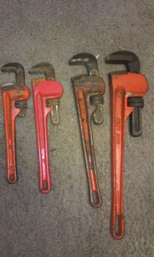 Pipe Wrench Lot 10&#034;~12&#034; ~ 14&#034;~16&#034; SOME RIGID