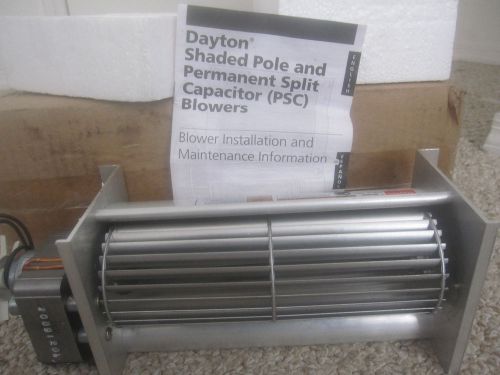 DAYTON, Blower, 1TDU4, 105 cfm, 115V, 0.55A, 2736 rpm.